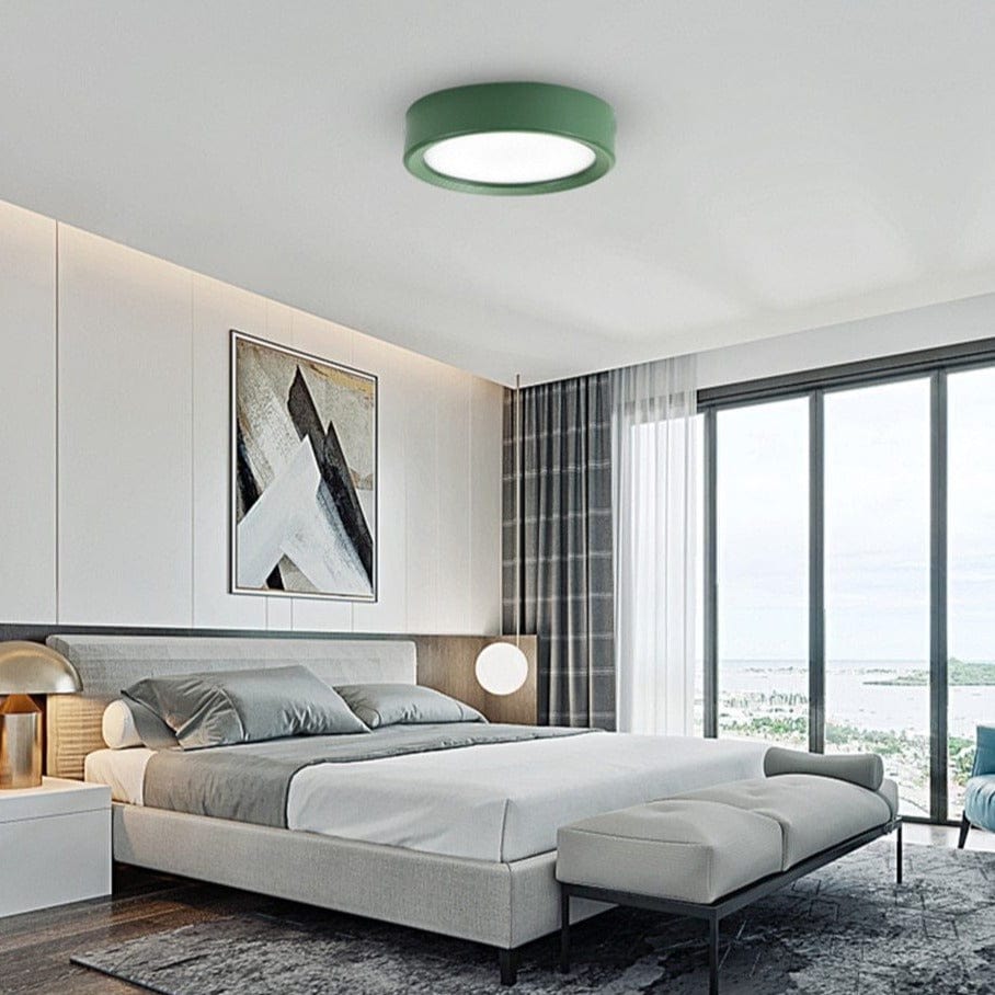 Jasob Colored Aluminum Circular LED Spotlight Design Green Norenza