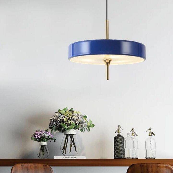 Juna Style Metal Circular Shade LED Pendant Light Norenza