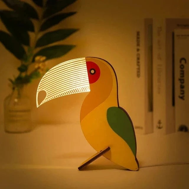 Kids' Animal Nightstand Lamp Toucan Norenza