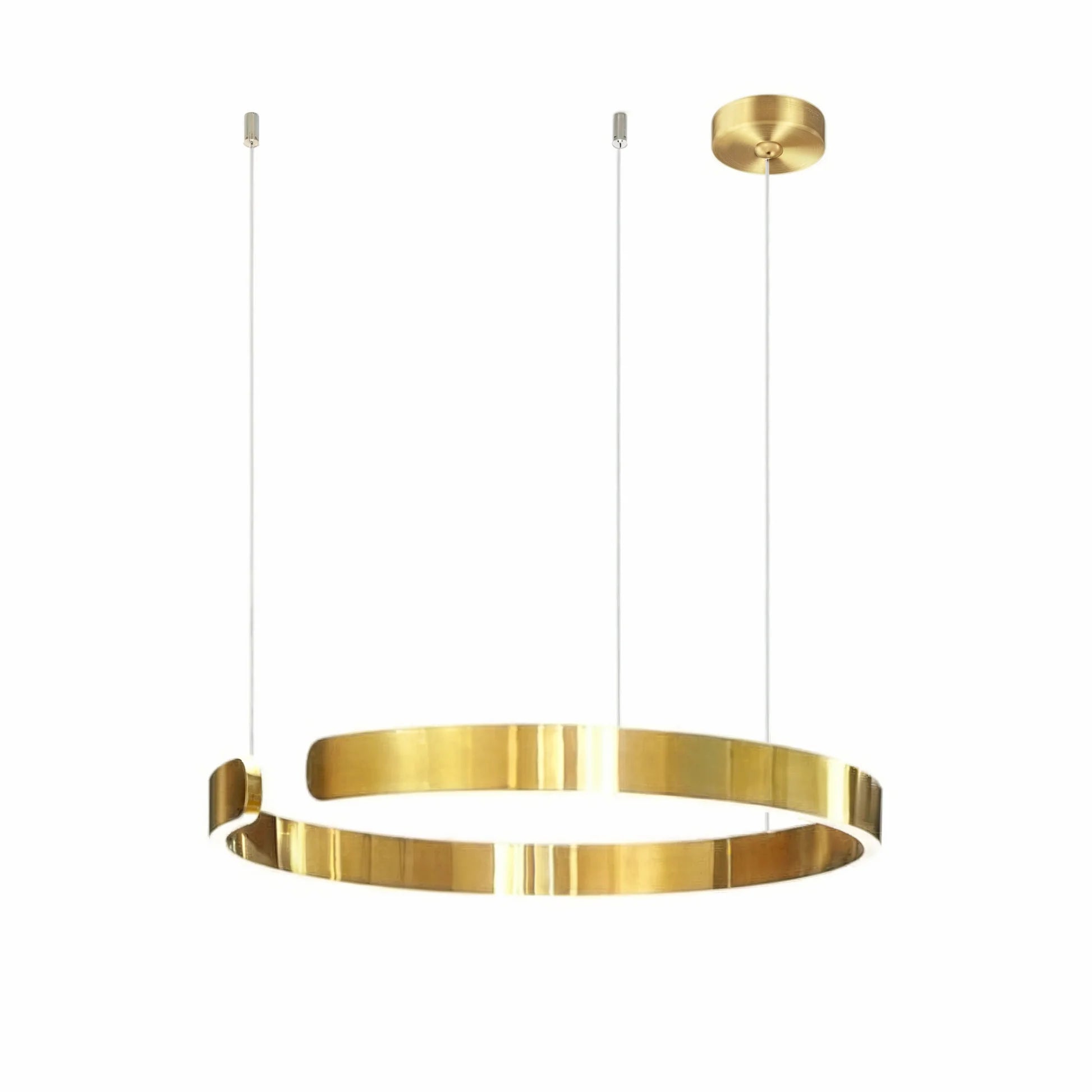 Adjustable Nordic LED Ring Suspension Light for Dining Room, Living Room, Kitchen, and Home Décor