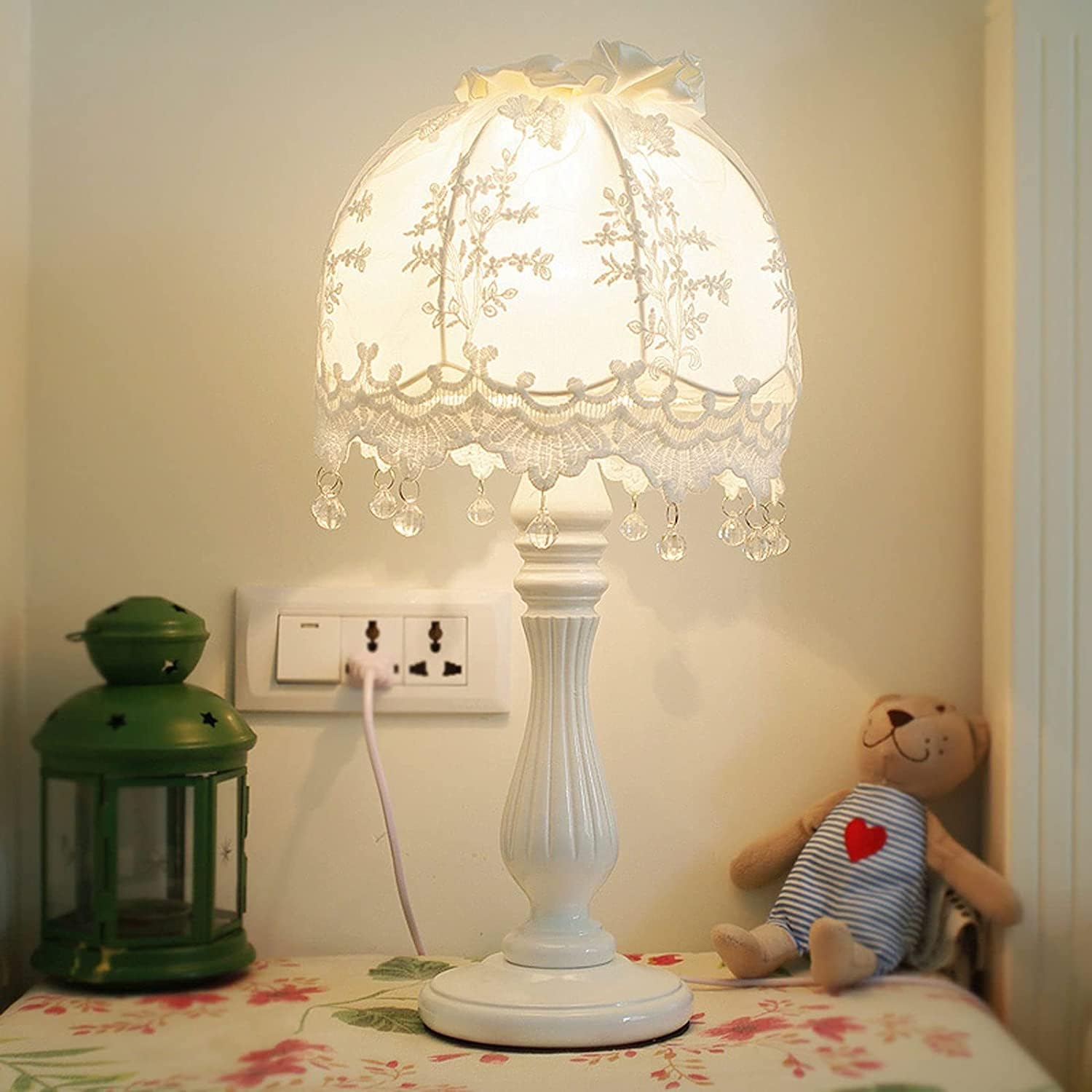 Korean Lace Bedside Lamp for Elegant Home Décor Norenza