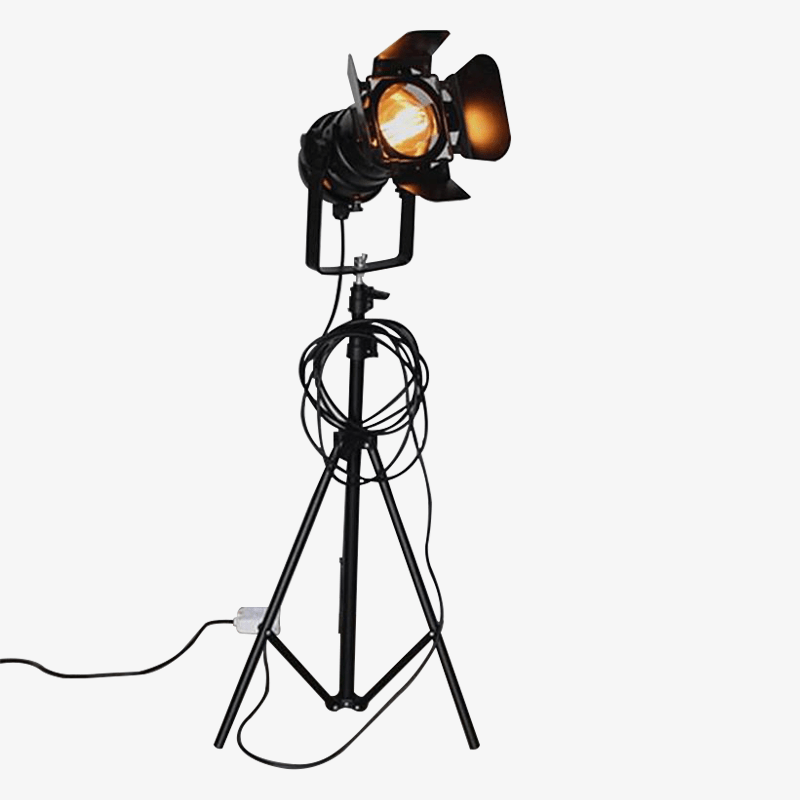 Retro Industrial Spotlight Floor Lamp