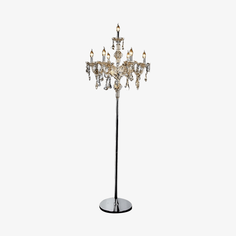 Crystal Candle Floor Lamp