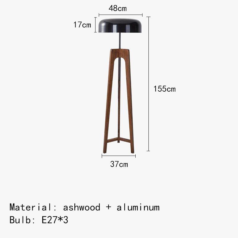 Classic Wooden Floor Lamp