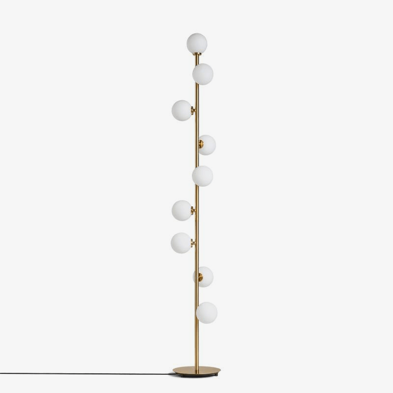 Modern LED Floor Lamp with Multiple Glass Balls
