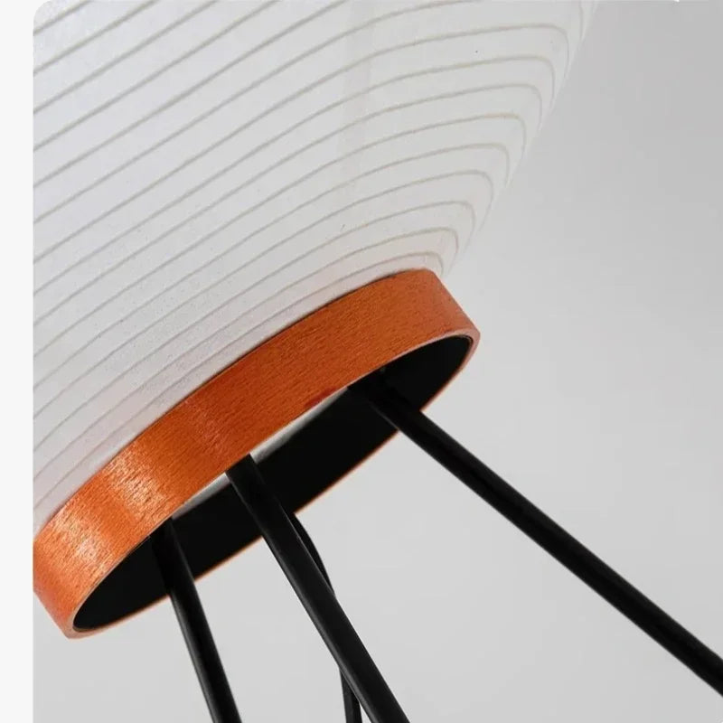 Vintage Nordic Wabi Sabi Rice Paper Floor Lamp