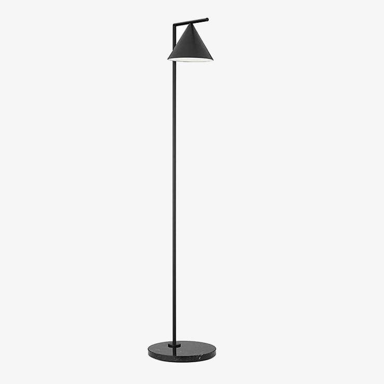 Nordic Design LED Floor Lamp with Marble Base (Black or Gold)
