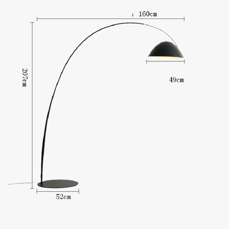 Minimalist Nordic Design LED Floor Lamp Fishing Pole Style