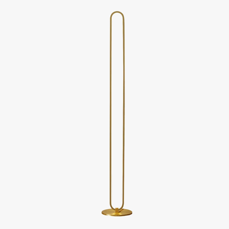 Minimalist Copper LED Floor Lamp for Nordic Home Decor