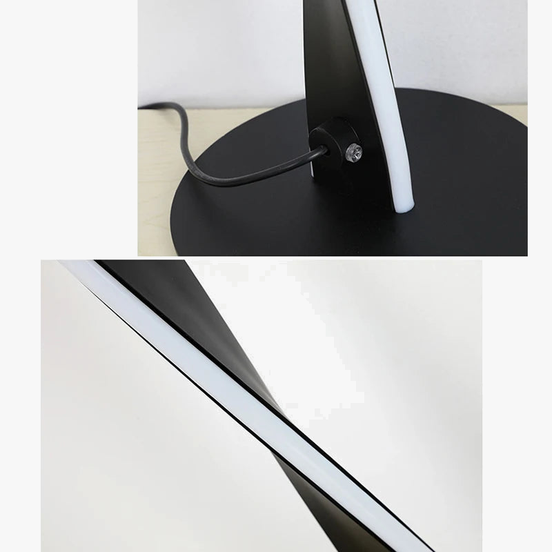 Modern Aluminum Floor Lamp with Dimmable Brightness for Home Decor