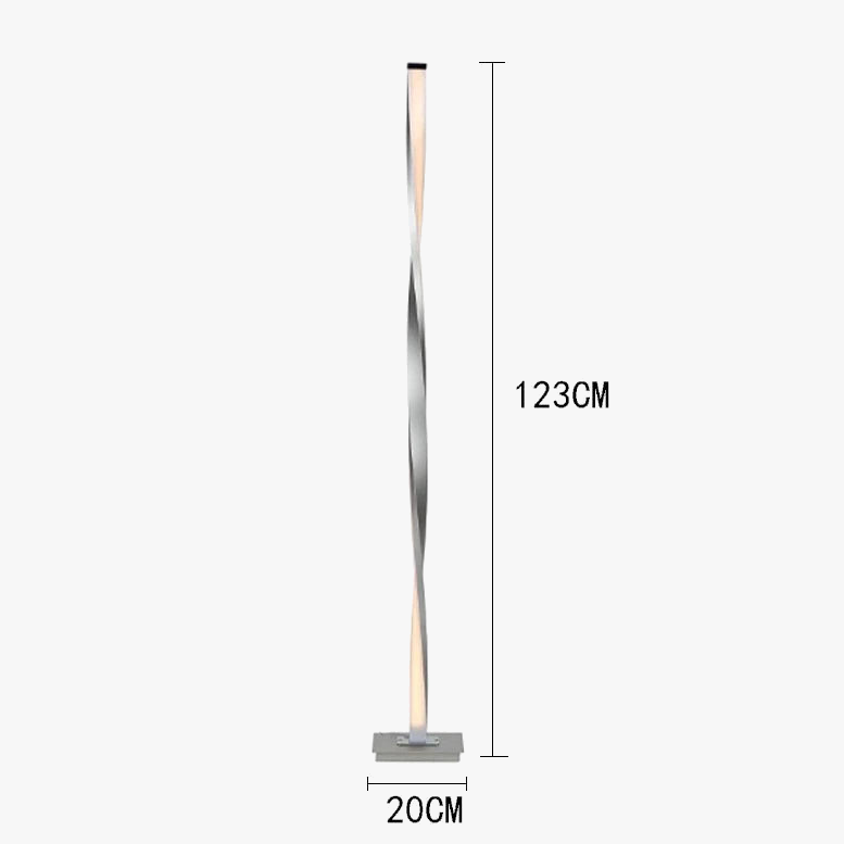 Modern Aluminum Floor Lamp with Dimmable Brightness for Home Decor