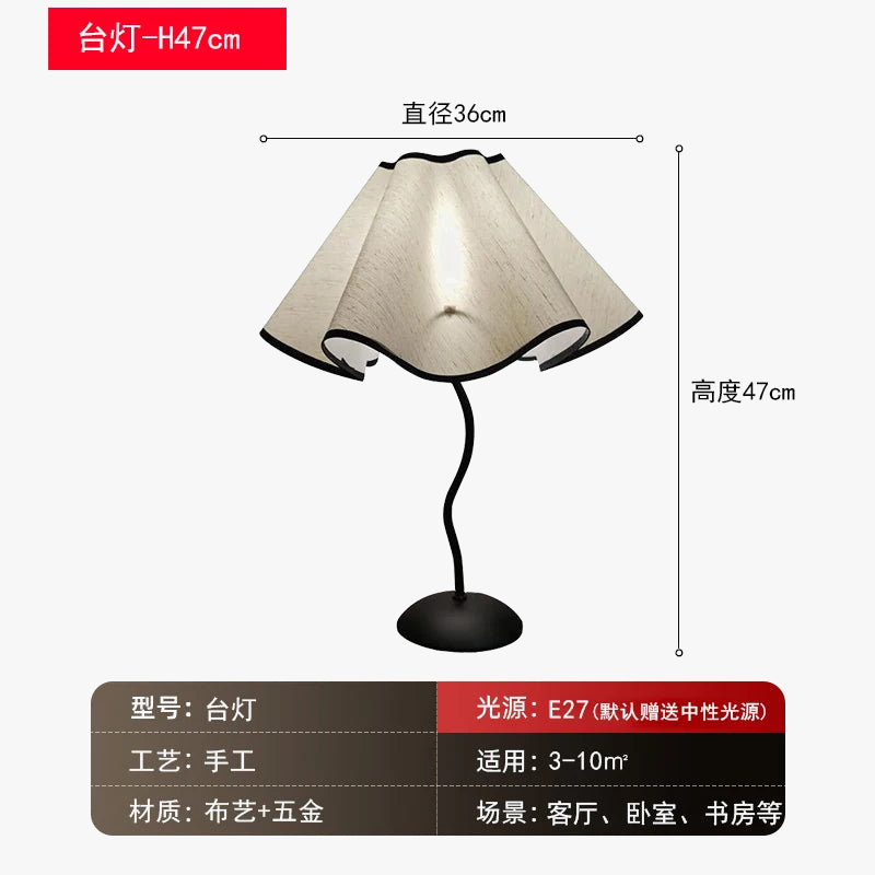 Modern Floral Fabric Floor Lamp