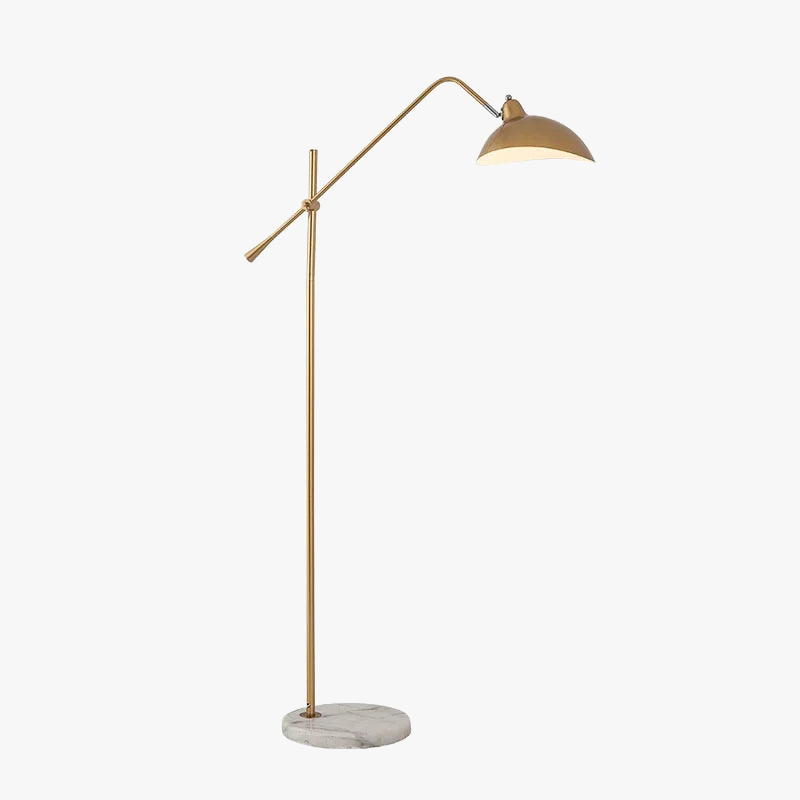 Adjustable Gold Nordic Floor Lamp with Marble Base