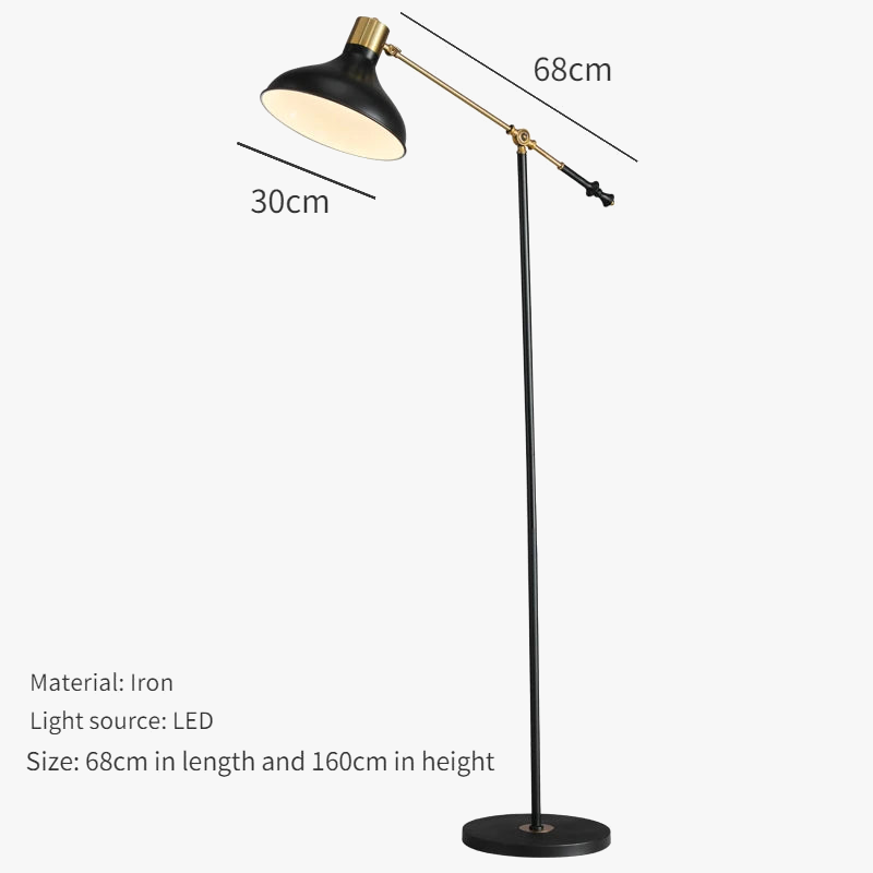 Simple Retro Floor Lamp for Indoor and Outdoor Use