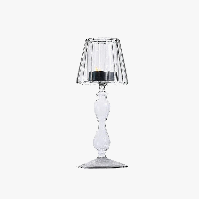 lampe de bureau en verre style européen bougeoir créatif pour mariage décoratif