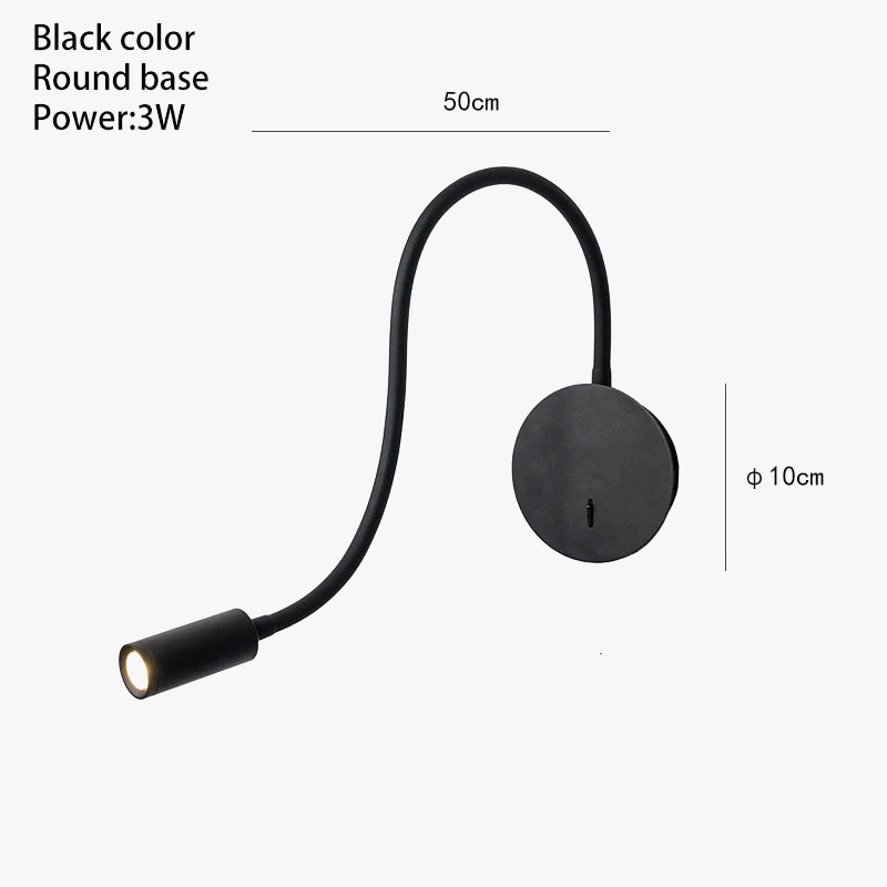 lampe de bureau flexible avec interrupteur et liseuse led