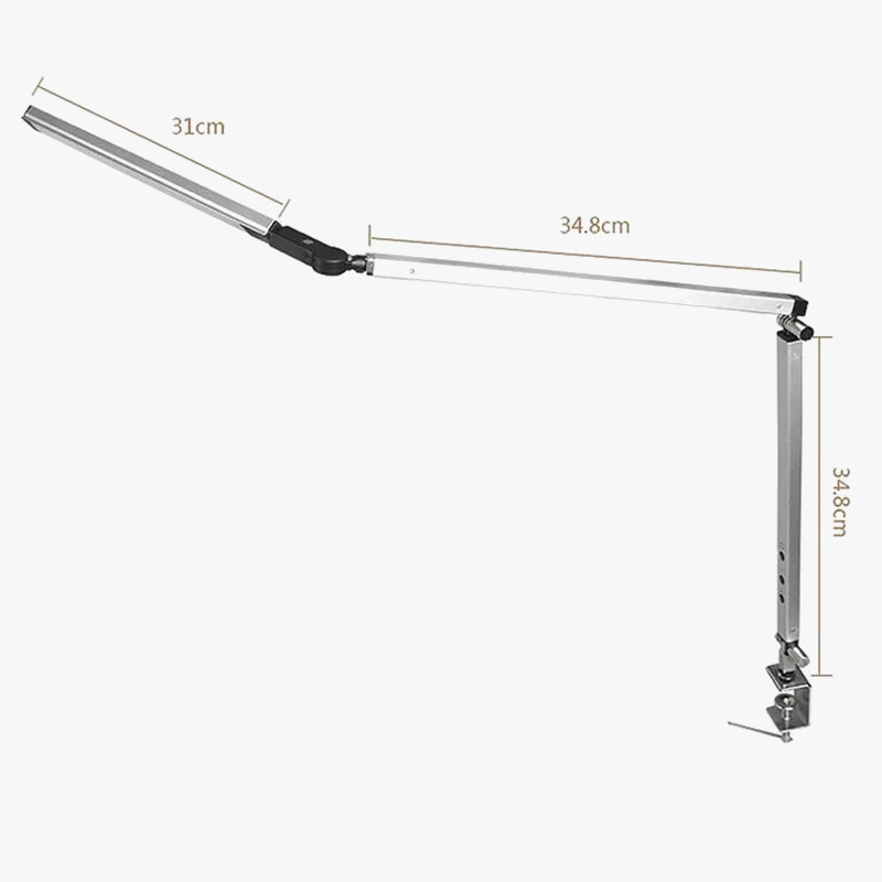 Creative LED Desk Lamp with Adjustable Arm and Dimming Feature