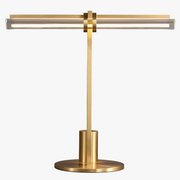 lampe de bureau led moderne en cristal minimaliste pour lecture et travail