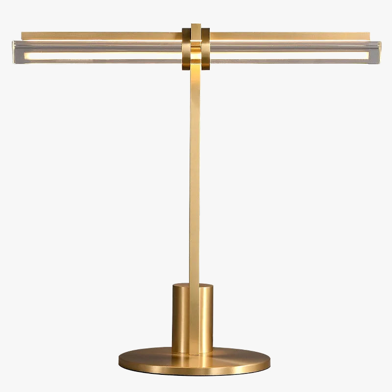 lampe de bureau led moderne en cristal minimaliste pour lecture et travail