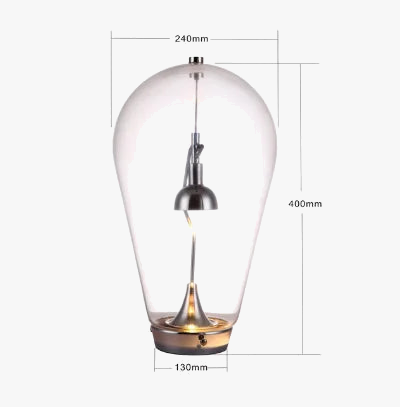 Modern Adjustable Magnetic Glass Desk Lamp