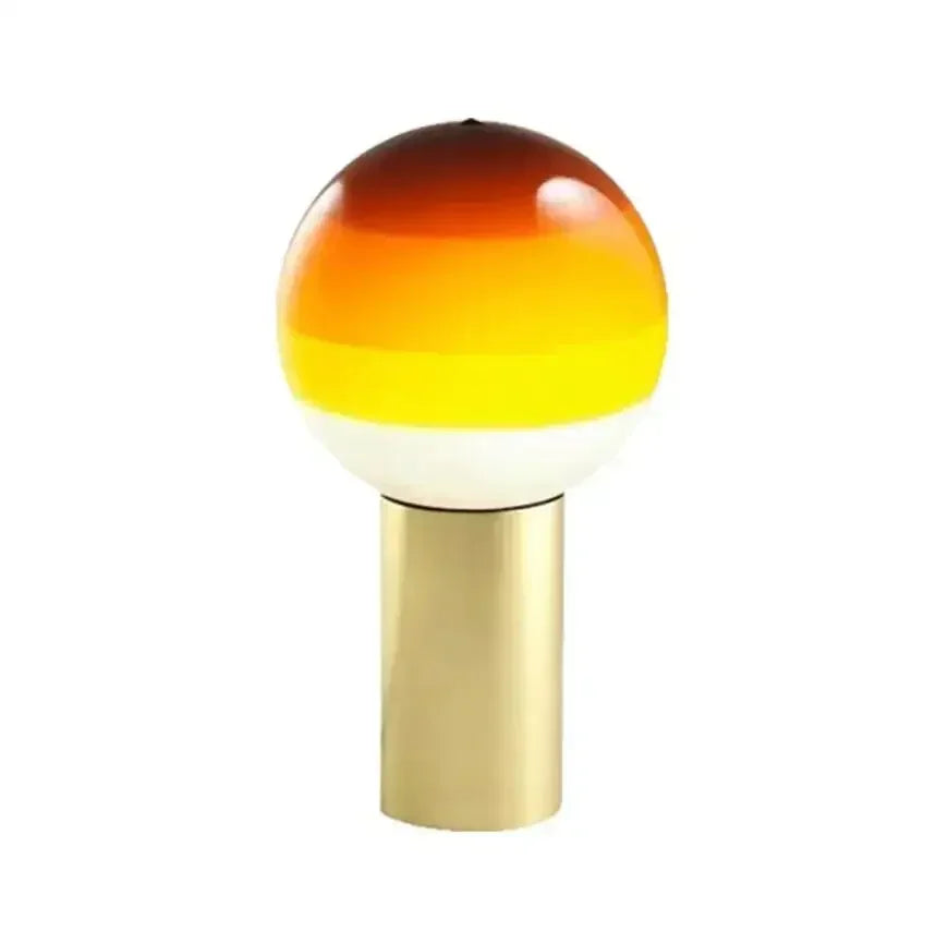 lampe de bureau moderne en verre coloré design nordique portable
