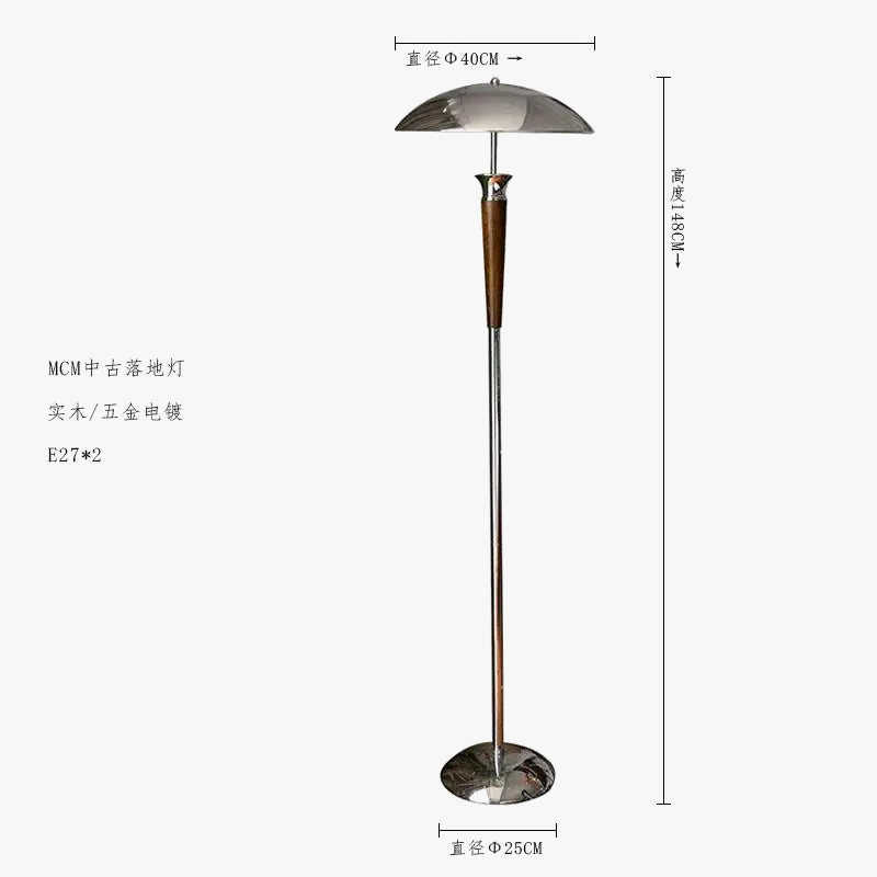 Industrial Style Wood and Iron Desk Lamp