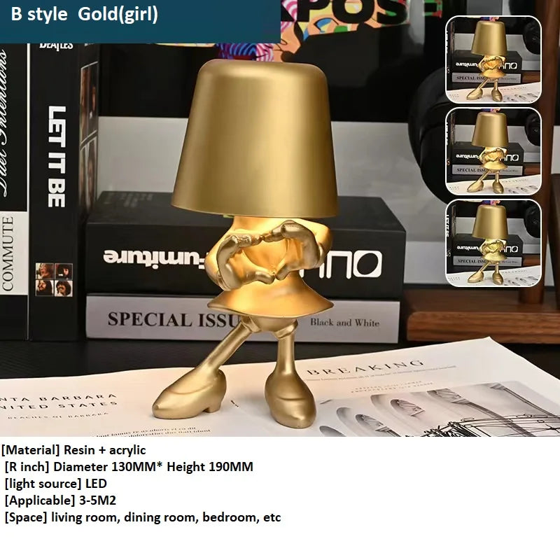 Touch Control Desk Lamp with Night Light - Decorative Christmas Gift