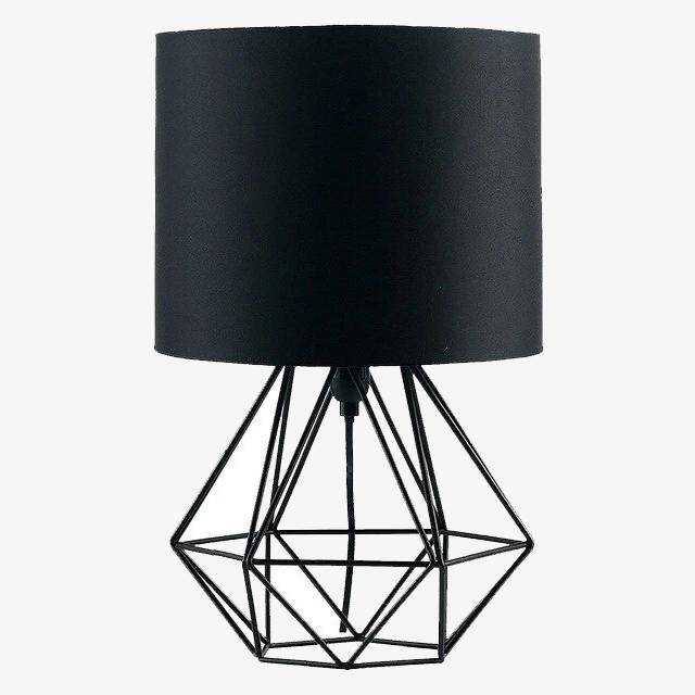 Geometric Metal Cage Bedside Lamp Hoel