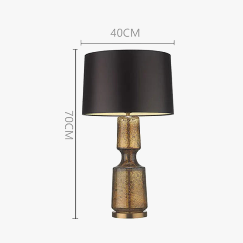 Retro Glass Table Lamp - Minimalist Design for Home Decor