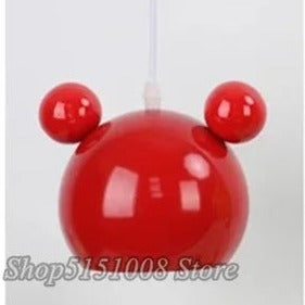 Metal LED Mickey Mouse Pendant Light Decor