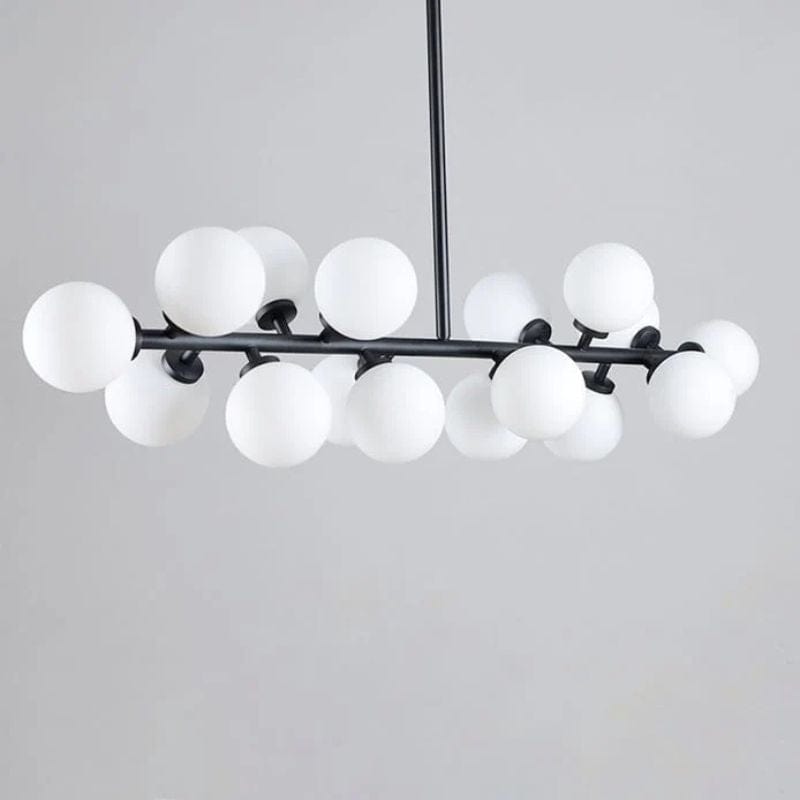 LED Branch Design Chandelier with Glass Balls Black Norenza