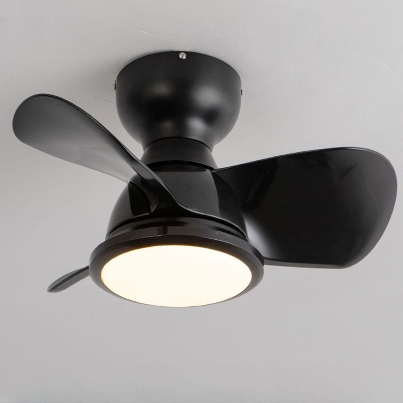 LED Ceiling Fan with Remote Control Black Norenza