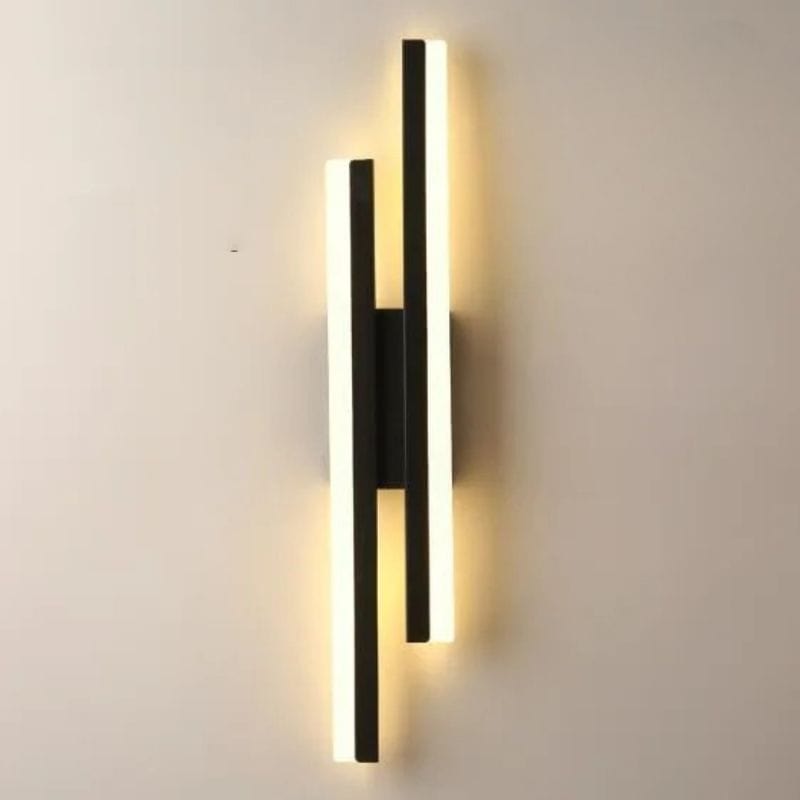 LED Copper Wall Sconce with Acrylic Tube Shade for Indoor Lighting Black / Right Norenza