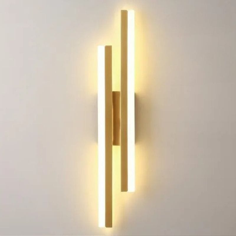 LED Copper Wall Sconce with Acrylic Tube Shade for Indoor Lighting Gold / Right Norenza
