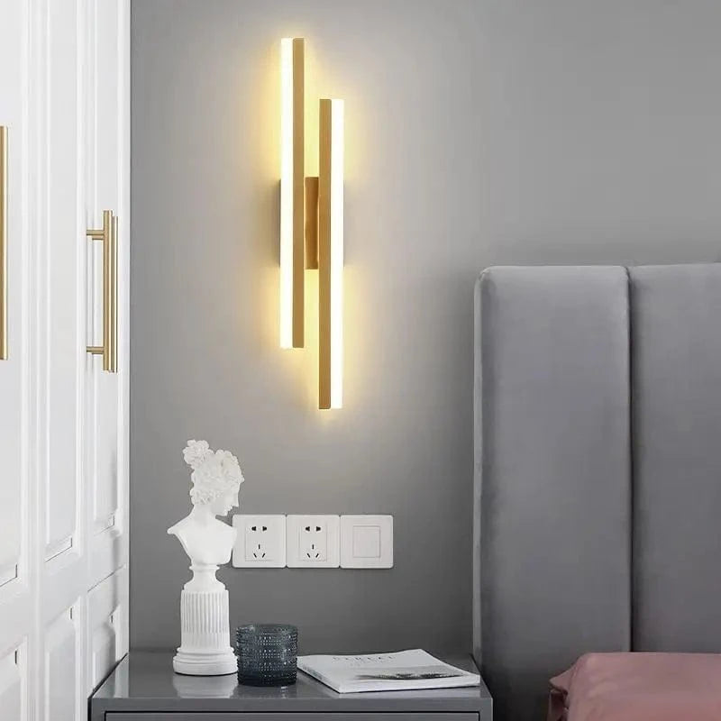 LED Copper Wall Sconce with Acrylic Tube Shade for Indoor Lighting Norenza