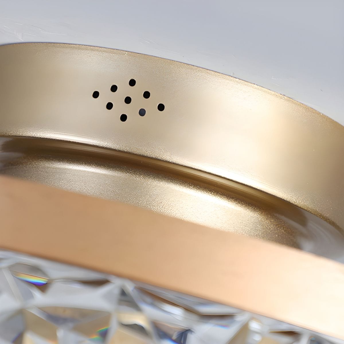 LED Crystal Ceiling Fan with Remote Control - 6 Speed Nordic Design Norenza