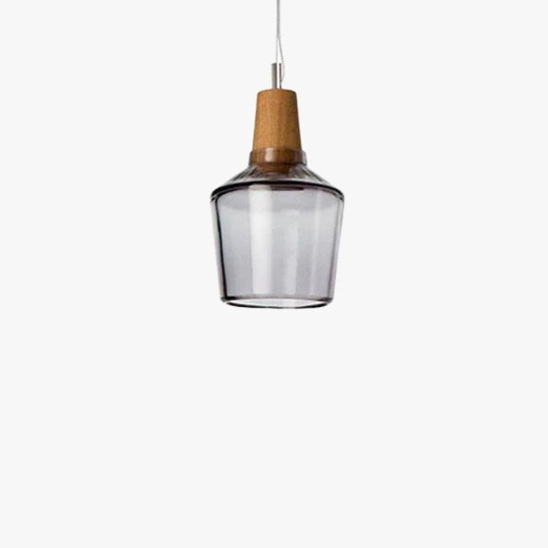 LED Glass Pendant Light in Various Shapes A / Gray Norenza