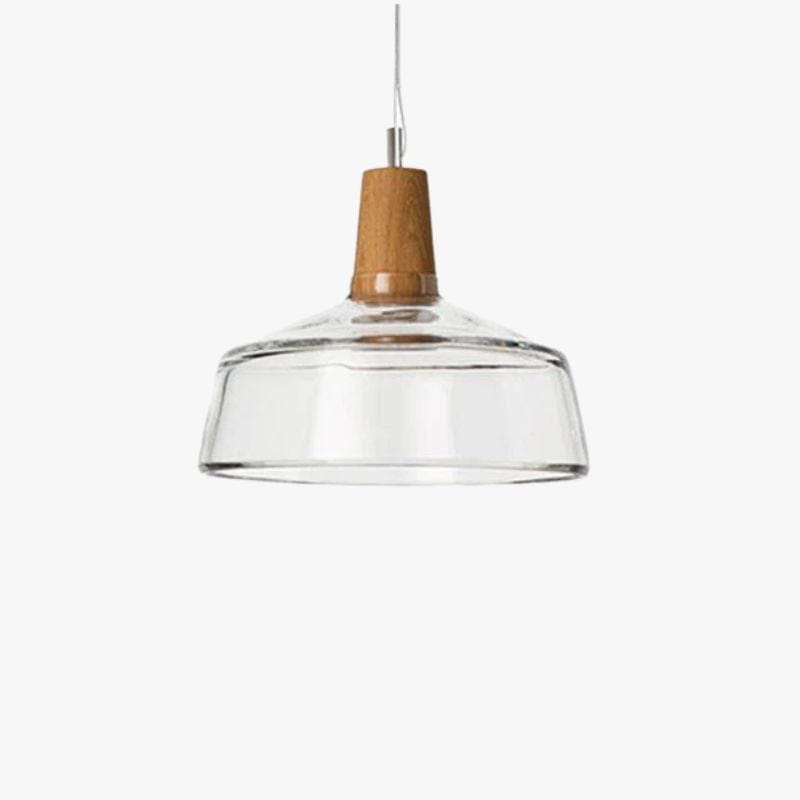 LED Glass Pendant Light in Various Shapes B / Clear Norenza