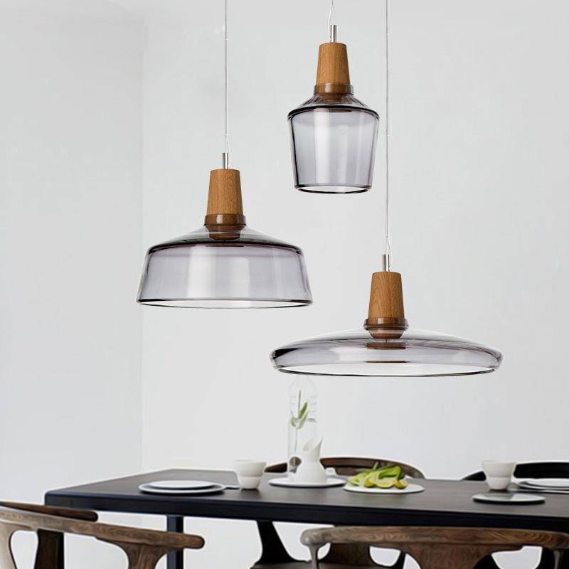 LED Glass Pendant Light in Various Shapes Norenza