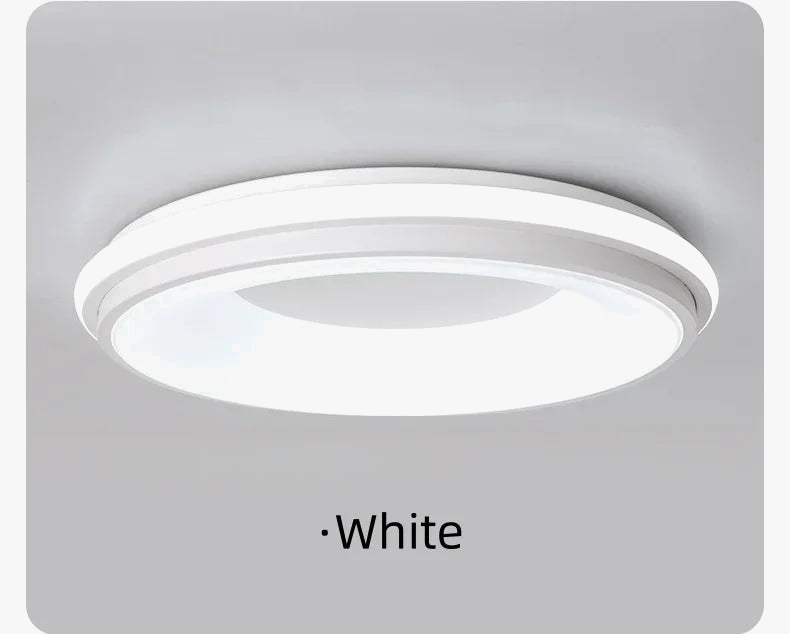 Modern Nordic LED Macaron Circular Ceiling Light for Kids Room & Living Room