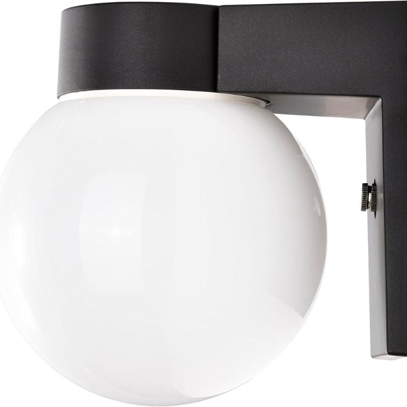 LED Outdoor Acrylic Ball and Base Wall Light Norenza