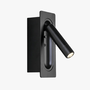 LED Wall Lamp Reading Light with Rotating Design for Bedroom and Living Room Black Norenza