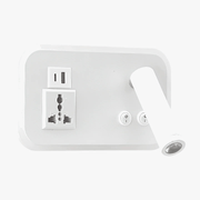 LED Wall-Mounted Nightstand Lamp with USB Port and Rotary Switch White / Left Norenza
