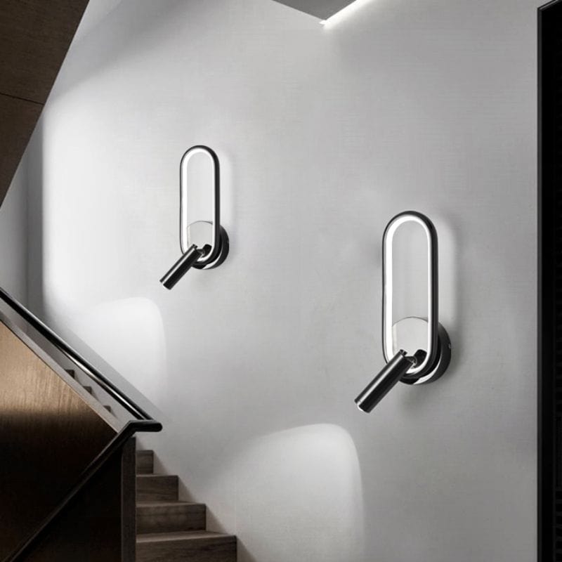 LED Wall Reading Lamp for Hotel Bedroom Headboard with Adjustable Book Light Norenza