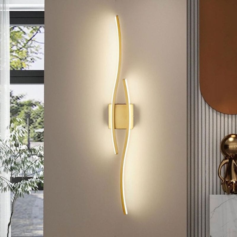 LED Wall Sconce - Long Strip Light for TV Background Decor in Bedroom and Living Room Norenza