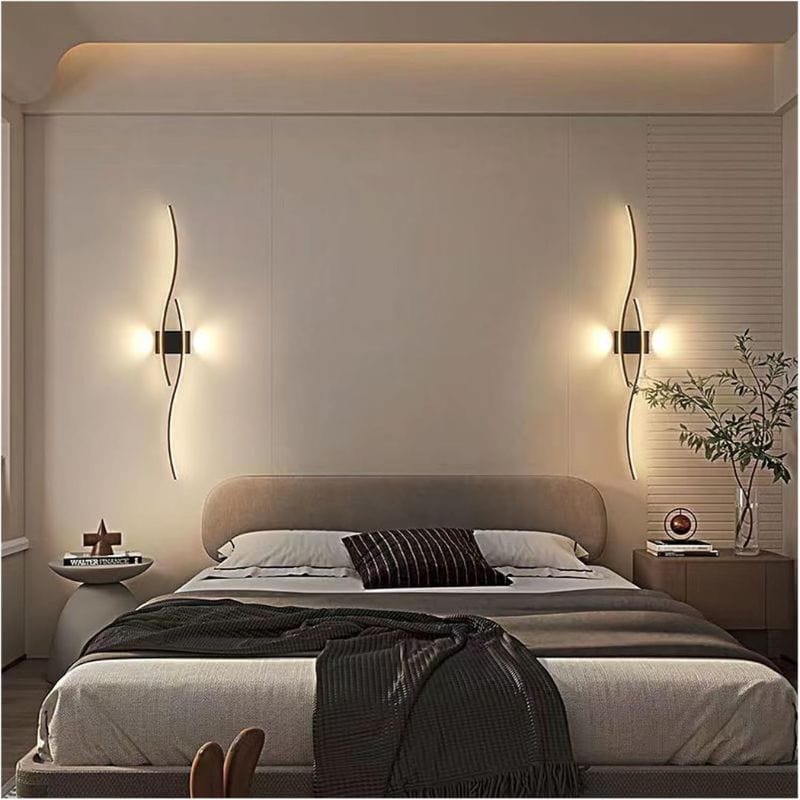 LED Wall Sconce - Long Strip Light for TV Background Decor in Bedroom and Living Room Norenza