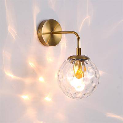 LED Wall Sconce with Glass Globe Norenza