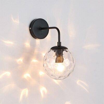 LED Wall Sconce with Glass Globe Norenza