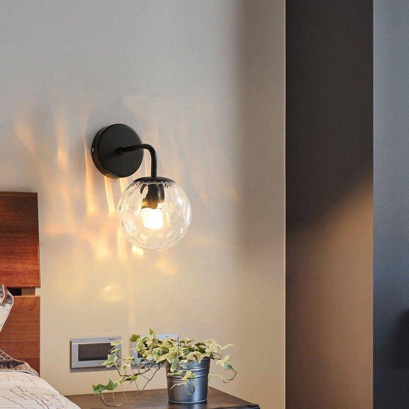 LED Wall Sconce with Glass Globe Norenza