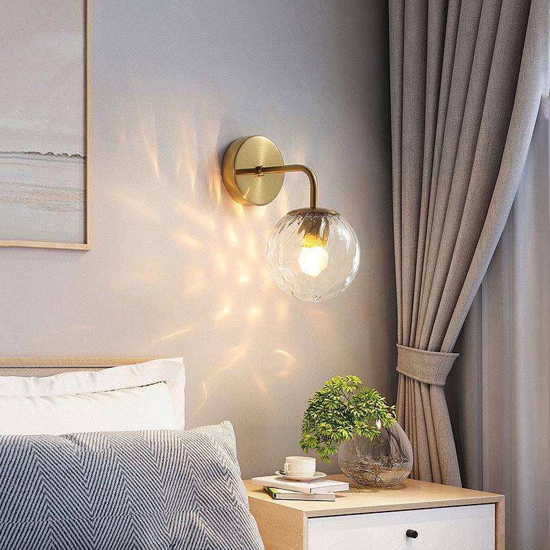 LED Wall Sconce with Glass Globe Norenza